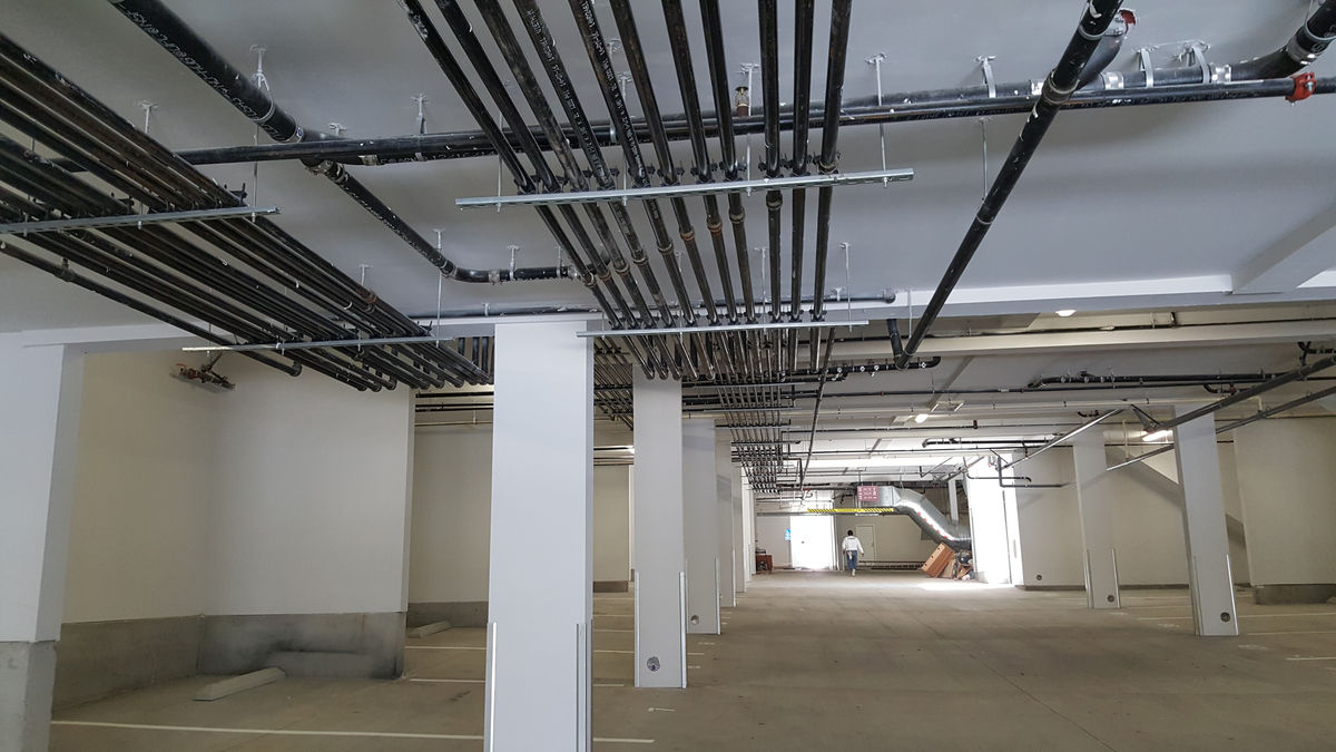 Superior West Plumbing crew at a ground-up construction plumbing job