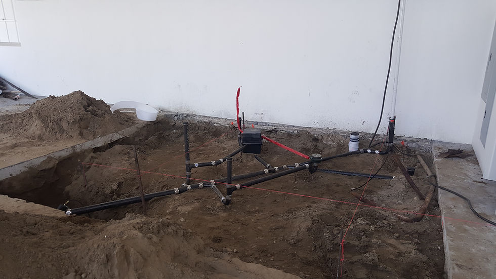 Plumbing rough-in work by Superior West Plumbing